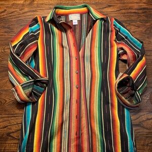 Silverado Ana Large Black Serape Size Large